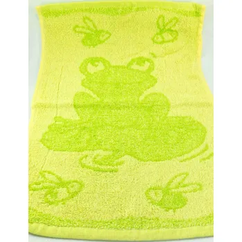 Dětský ručník zelený – žabka