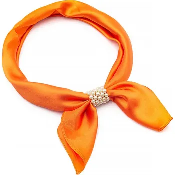 Šátek Šátek s bižuterií Letuška Light - oranžový