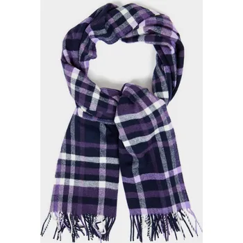 Šála Gant ŠÁLA GANT CHECK SCARF PANSY PURPLE fialová