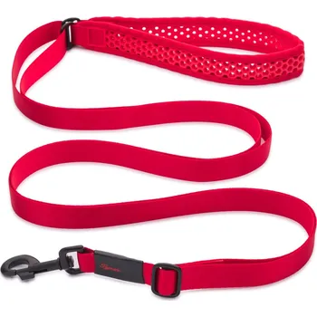 Vodítko pro psa Tamer Popruhové vodítko SOFTY | červené Délka: 4 m, Šířka držadla: 2,8 cm
