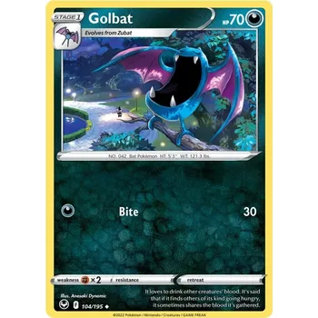 Sběratelská karetní hra Golbat 104/195 - Silver Tempest Typ karty: Non-Holo