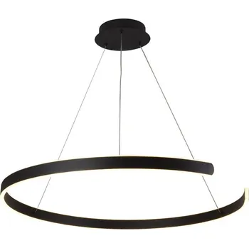 Ledshopik Závěsné stmívatelné LED svítidlo MOON | 100W | Ø80cm | CCT 3000-6500K | 6500lm | černé |