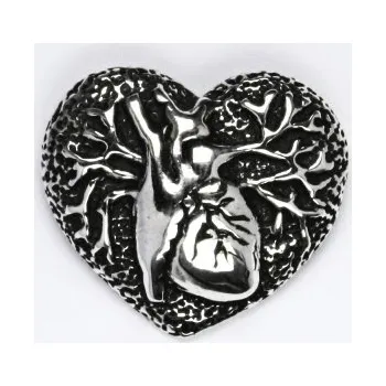 Přívěsek Stříbrný přívěsek srdce v srdci - P169 (Stříbrný přívěsek srdce v srdci)