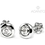 Zlaté briliantové náušnice z bílého zlata