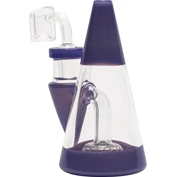 Skleněný bong Heatex Glass Minimalist Purple 5" (Avandgardní&nbsp;skleněný bong Minimalist ve fialové barvě, vysoký 12,7 cm.)