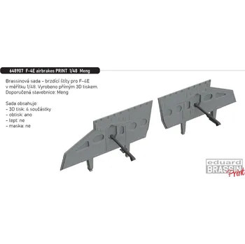 Plastikový model Eduard 1/48 F-4E airbrakes PRINT (MENG)