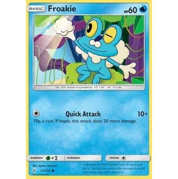 Volný čas Pokémon UNB 051/214 Froakie - Unbroken Bonds Stav: Excellent, Verze: NORMAL