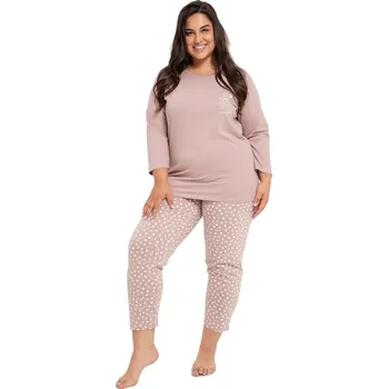 Dámské pyžamo 3006 Gabrielle - TARO Béžová XXL