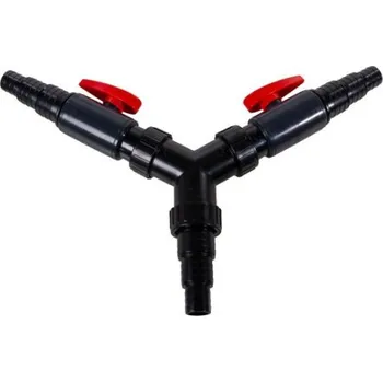 Jezírkové čerpadlo Y rozdělovač s kulovými ventily