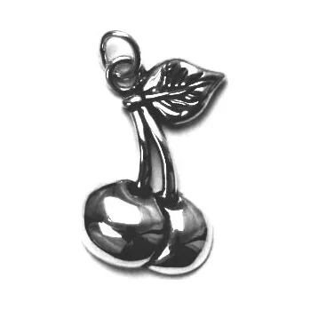 Přívěsek Stříbrný přívěsek třešně - P173 (Stříbrný přívěsek třešně)