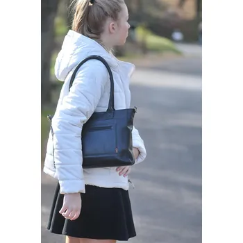 Kabelka Kožená kabelka na rameno 20562-001 černá, Hide &amp; Stitches