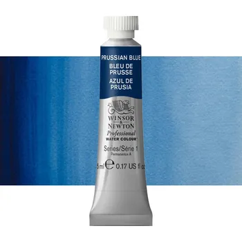 Vodová barva Akvarelová barva Winsor & Newton Professional, 5ml - Prussian Blue