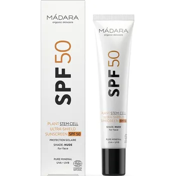 Přípravek na opalování Mádara Organic Skincare Plant Stem Cell Ultra-Shield Sunscreen SPF50 40 ml