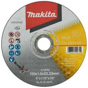 Řezný kotouč Makita E-13742 řezný kotouč 150x1,6x22,23 nerez oldB-12251