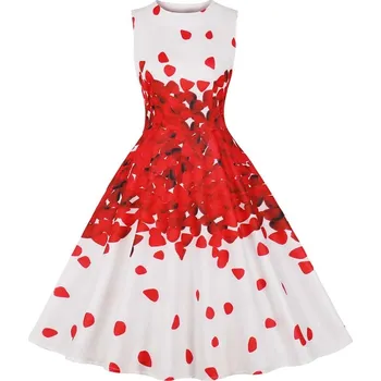 Dámské šaty Originální retro šaty délky midi Velikost: XL, Barva (Varianta): 1418-007