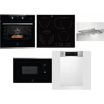Set domácích spotřebičů ELECTROLUX KODEC75X2 + ELECTROLUX EHF6547FXK + ELECTROLUX LFP326S + ELECTROLUX LMS2203EMX + ELECTROLUX EEM43300IX
