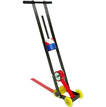 Výstražná páska Vozík pro aplikaci podlahových pásek, pro pásky do šíře 100 mm