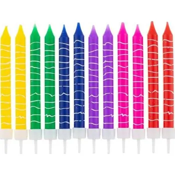 Dortová svíčka Dortové svíčky pastelky 12ks