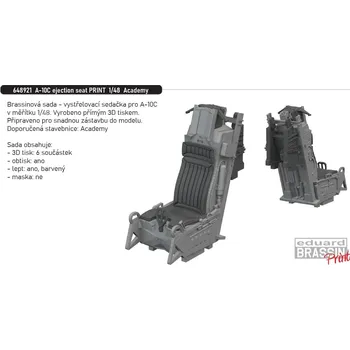Plastikový model Eduard 1/48 A-10C ejection seat PRINT (ACADEMY)
