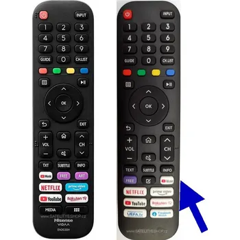 Hisense 50A7500F náhradní dálkový ovladač