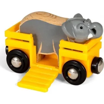 Vláček a vláčkodráha Brio World Vagónek a slon 33969