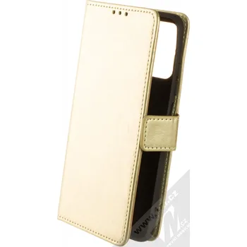 Pouzdro na mobilní telefon 1Mcz Horizon-3H Strap Book flipové pouzdro pro Xiaomi Redmi Note 10 5G, Poco M3 Pro zlatá (gold)