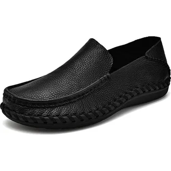 Pánské mokasíny Kožené pánské mokasíny Velikost: 43, Barva (Varianta): Černá