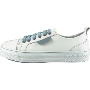 Dámské polobotky Rovigo kožené tenisky 500 white blue, velikost 39