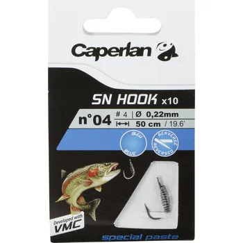 Rybářský háček CAPERLAN Háček s návazcem na rybolov SN Hook Paste 4