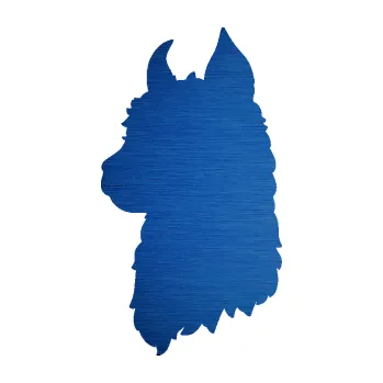 Samolepící dekorace SAMOLEPKA Lama 006 levá silueta (65 - škrábaný kov modrý) NA AUTO, NÁLEPKA, FÓLIE, POLEP, TUNING, VLASTNÍ TEXT, TISK, AUTOSAMOLEPKY.cz, POLEPY, OBRÁZEK, LOGO, SAMOLEPKY