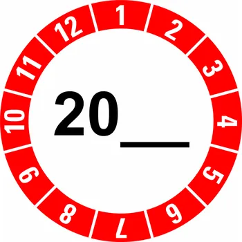 Papír Kontrolní kolečko (vlastní doplnění) - červená samolepící vinylová fólie 25 mm aršík 30 kusů