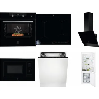 Set domácích spotřebičů ELECTROLUX KODEC75X2 + ELECTROLUX EIS62449 + ELECTROLUX LFV616K + ELECTROLUX LMS4253TMX + ELECTROLUX EEA27200L + ELECTROLUX ENT6TF18S