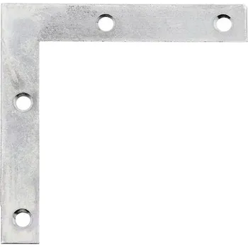 Tesařské kování Spojovací úhelník nábytkový 75x75x12 mm sendzimirově pozinkovaný