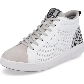 Dámské tenisky Dámská kožená obuv celoroční RIEKER DC 41908-80 bílá 38