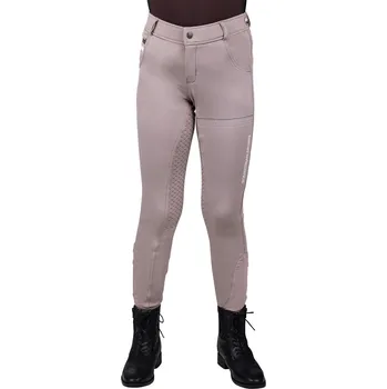 Jezdecké kalhoty QHP Rajtky Emma QHP, s gripem, zimní, dětské, beige 176