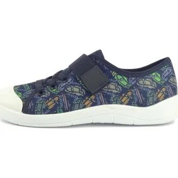 Dívčí bačkory Befado plátěnky 351 008 modrá, velikost 26