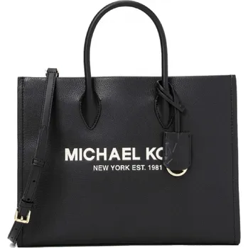 Michael Kors kožená kabelka Mirella medium černá