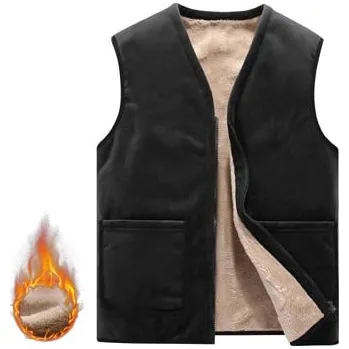 Pánská vesta Pánská rybářská vesta na zimu se zipem a fleecem Barva: Černá, Velikost: M