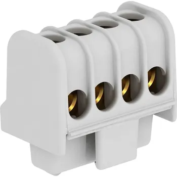 elektroinstalační lišta OBO Bettermann 2016190, KL-T 06-16, svorková lišta, - , kontakty 4, šedá, 10 ks