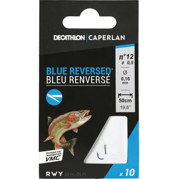 Rybářský háček CAPERLAN Háček s návazcem SN Hook modrý s protihrotem 8