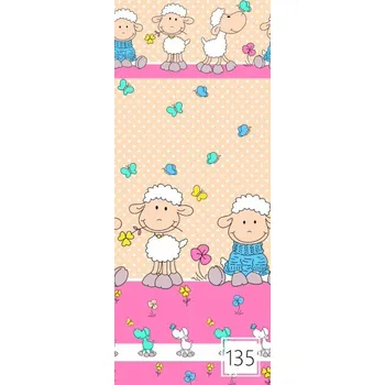 Povlečení Bavlněné dětské povlečení Ovečky béžové Rozměr: 40x60 a 100x138 cm