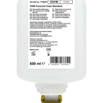 Mýdlo Mýdlová pěna PureLine CWS