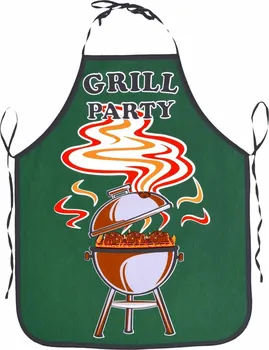Kuchyňská zástěra Forbyt Zástěra grill party zelená