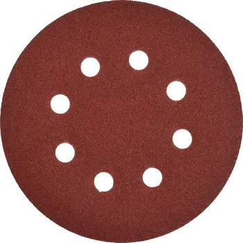 Brusný kotouč Brusný kotouč (papír) na suchý zip s otvory, 125 mm, zrnitost P120, Geko G78655