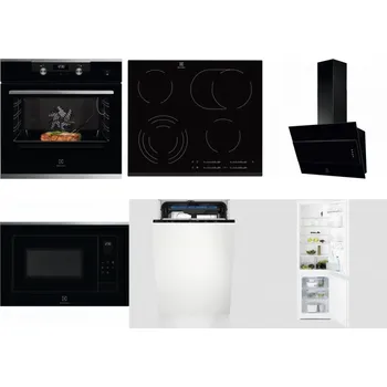 Set domácích spotřebičů ELECTROLUX KODEC75X2 + ELECTROLUX EHF6547FXK + ELECTROLUX LFV316K + ELECTROLUX LMS4253TMX + ELECTROLUX EEM23100L + ELECTROLUX LNT3LF18S