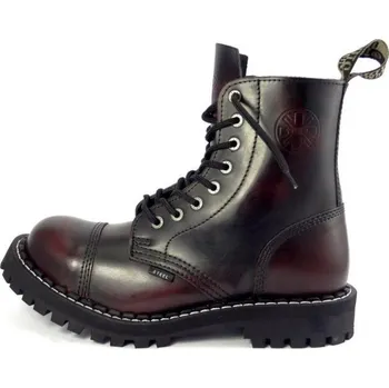 Dámská obuv Steel 8 dírek 113/114/O/BLACK bordó, velikost 38