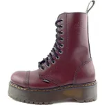 Steel boty 10 dírek 105/106/ALSDUR1/ full bordo, velikost 40