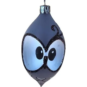 Vánoční ozdoba Sova oliva 8cm