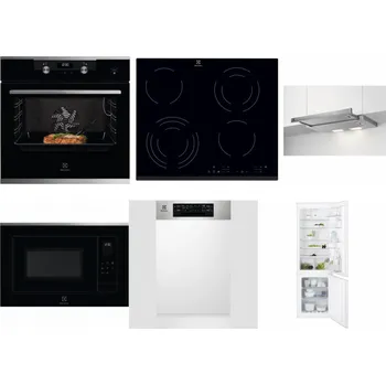 Set domácích spotřebičů ELECTROLUX KODEC75X2 + ELECTROLUX EHF6343FOK + ELECTROLUX LFP326S + ELECTROLUX LMS4253TMX + ELECTROLUX EEM43300IX + ELECTROLUX ENT6TF18S