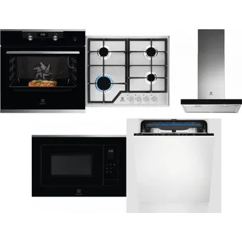 Set domácích spotřebičů ELECTROLUX KODEC75X2 + ELECTROLUX KGS6426SX + ELECTROLUX LFT766X + ELECTROLUX LMS4253TMX + ELECTROLUX EES48200L